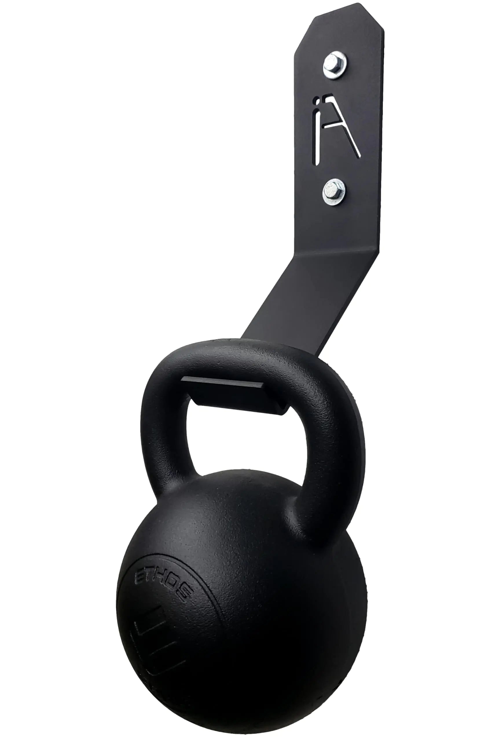 Iron American Heavy-Duty Kettlebell Wall Mount Storage Rack - Gym Storage Hanger Holds up to 200 Pounds - Easy Installation Hardware Included - Weight Rack for Home Gym - Made in USA - MUSCLEXXX STORE