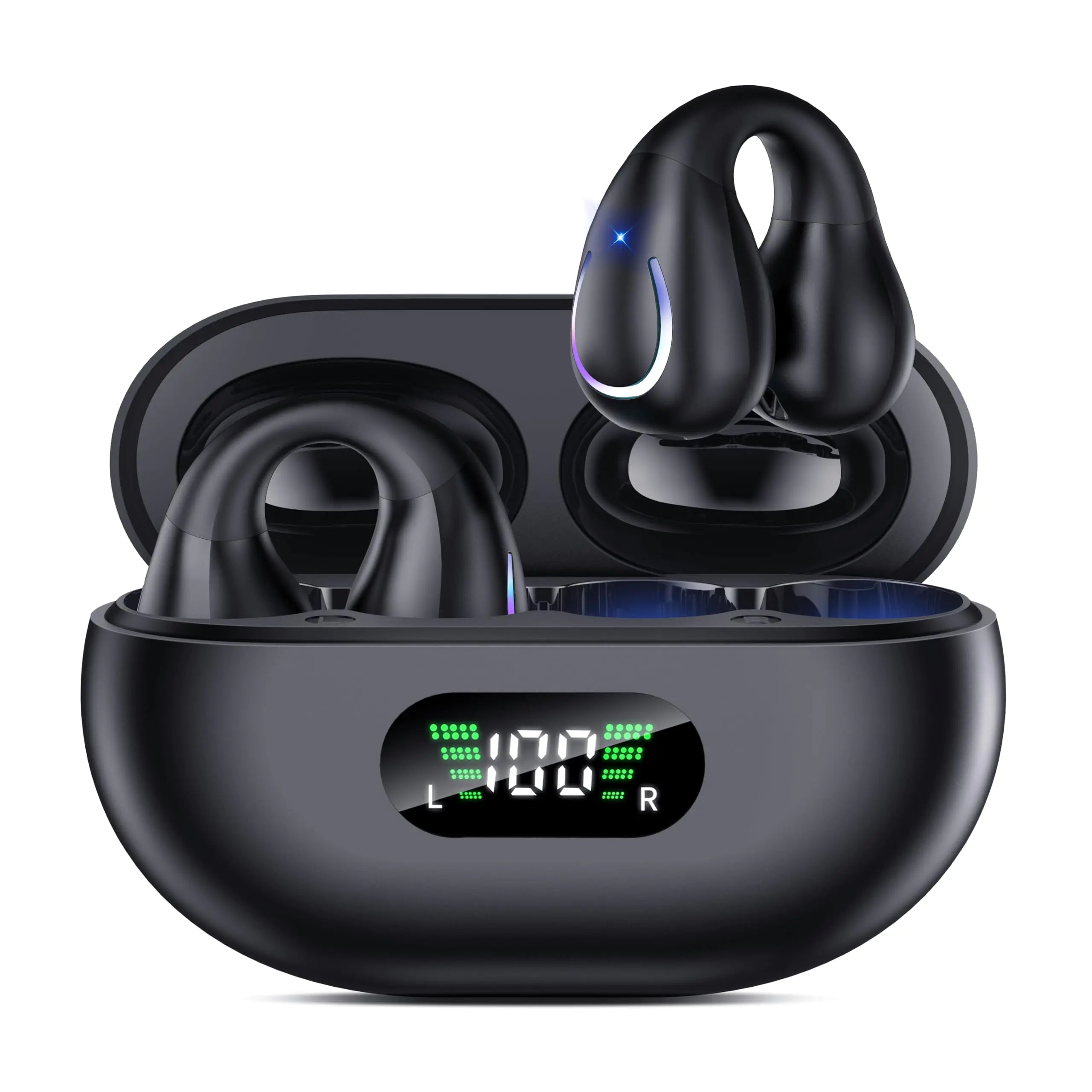 Open Ear Wireless Earbuds Bluetooth 5.3 With Microphone - MUSCLEXXX STORE