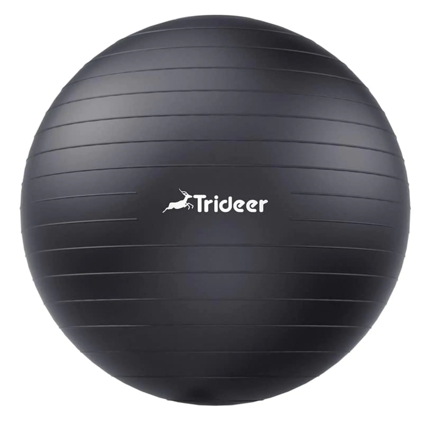 Trideer Extra Thick Yoga Ball Exercise Ball 5 Sizes Ball Chair Heavy Duty Swiss Ball for Balance Stability Pregnancy and Physical Therapy Quick Pump Included (Black M(19-22ines/48-55cm)) - MUSCLEXXX STORE