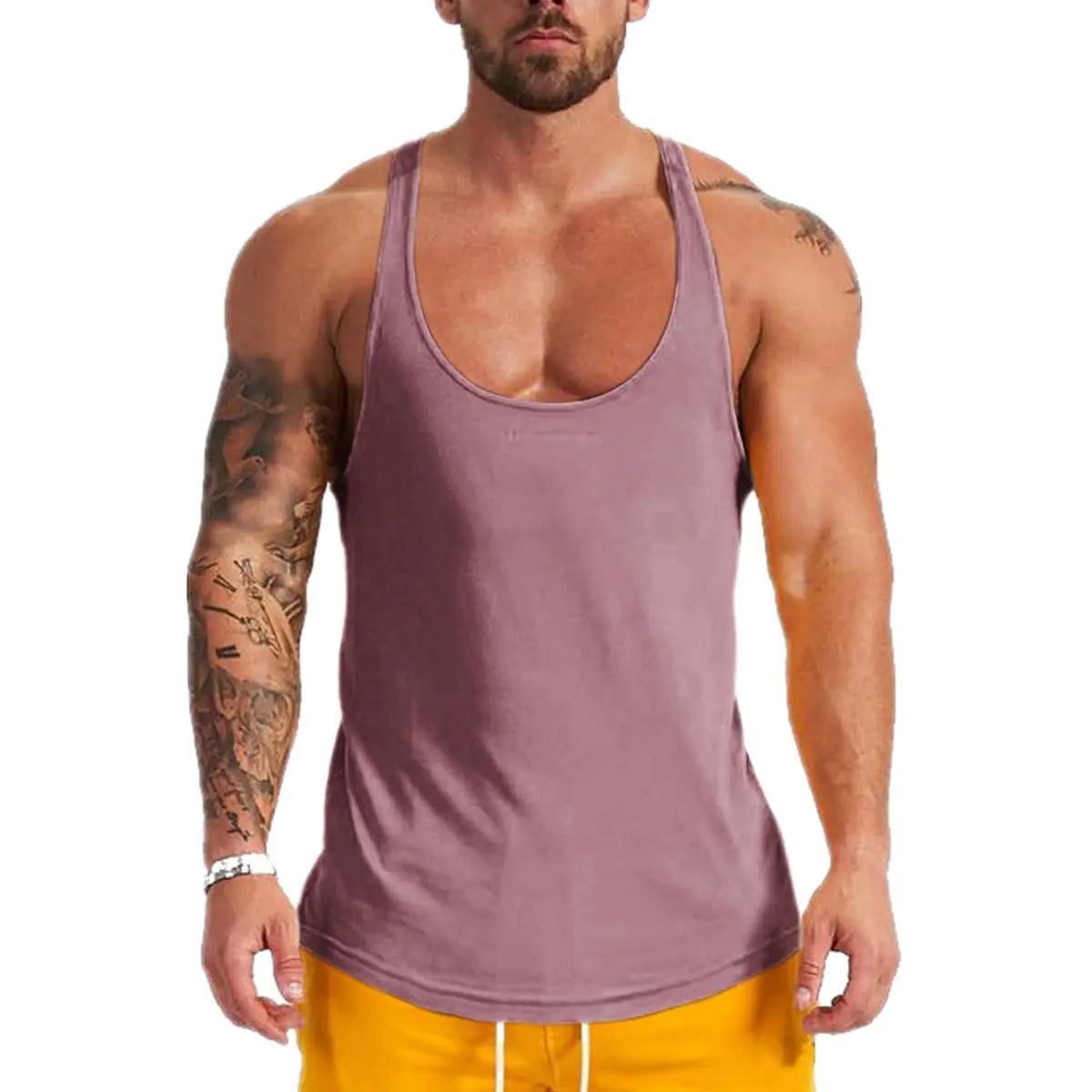 Muscle Killer 1 Pack Mens Bodybuilding Stringer Tank Tops Y-Back Gym Fitness Workout T-Shirts - MUSCLEXXX STORE