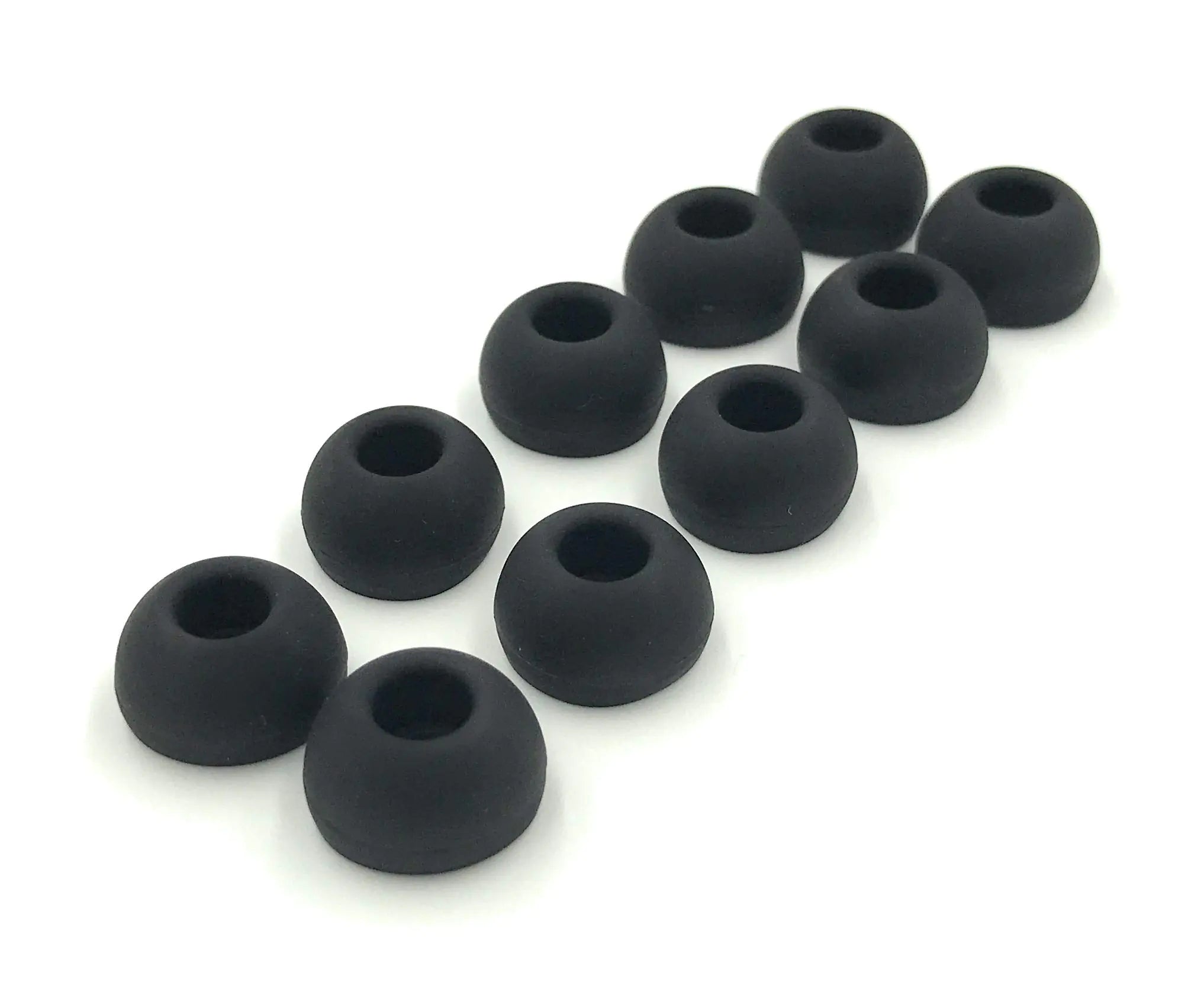 10 Pairs Large Black Silicone Replacement Ear Buds Tips Covers - MUSCLEXXX STORE
