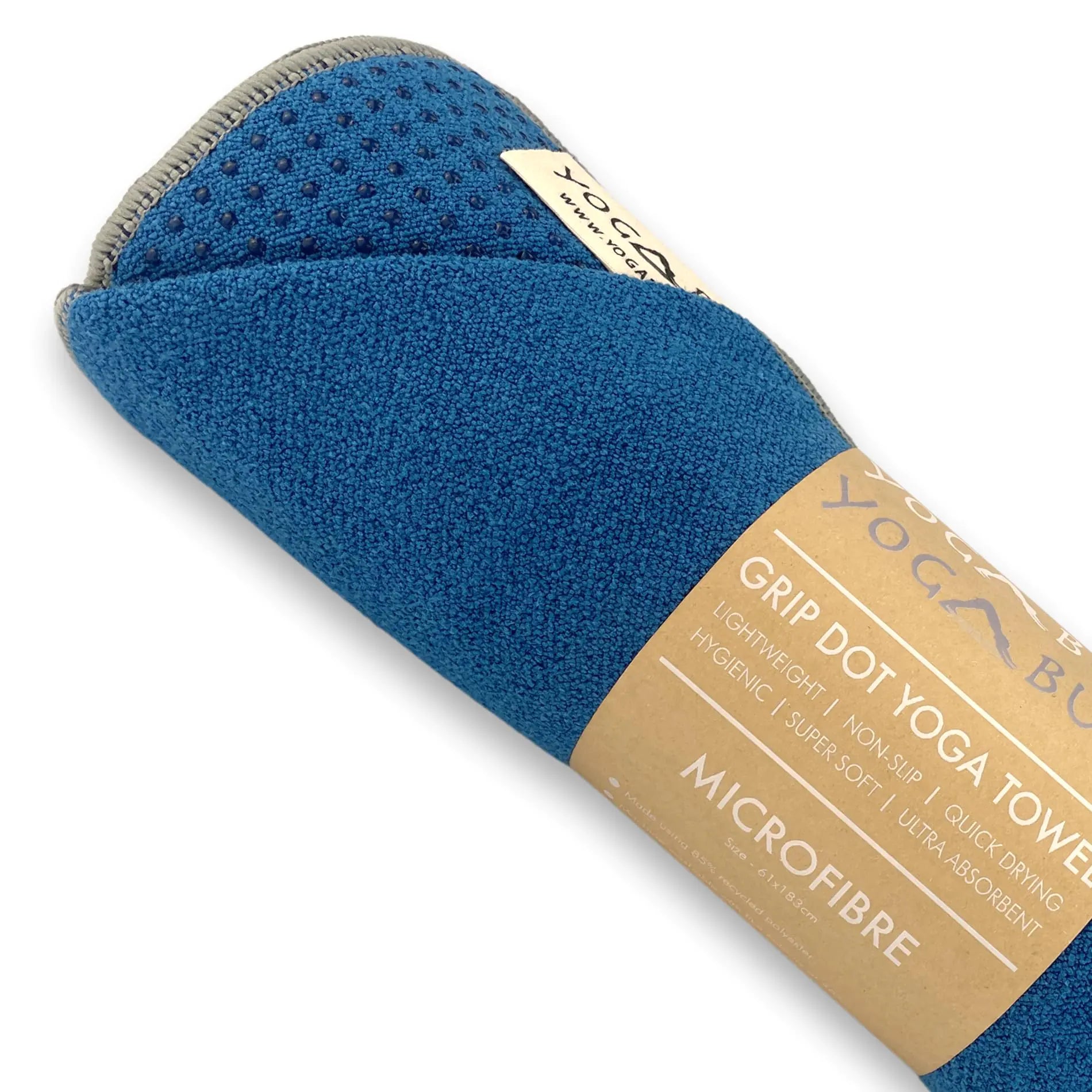Yogabum Grip Dot Yoga Mat Towels | Non-Slip | Eco Yoga Towel (Royal Blue) - MUSCLEXXX STORE