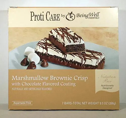 Proti Care Protein Bars - 15grams Protein - 7 Servings (Marshmallow Brownie Crisp)
