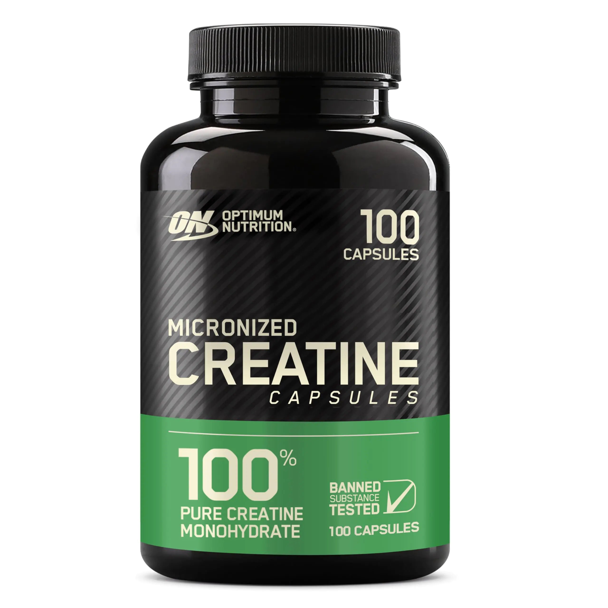Optimum Nutrition Micronized Creatine Monohydrate Capsules Keto Friendly 2500mg 100 Capsules