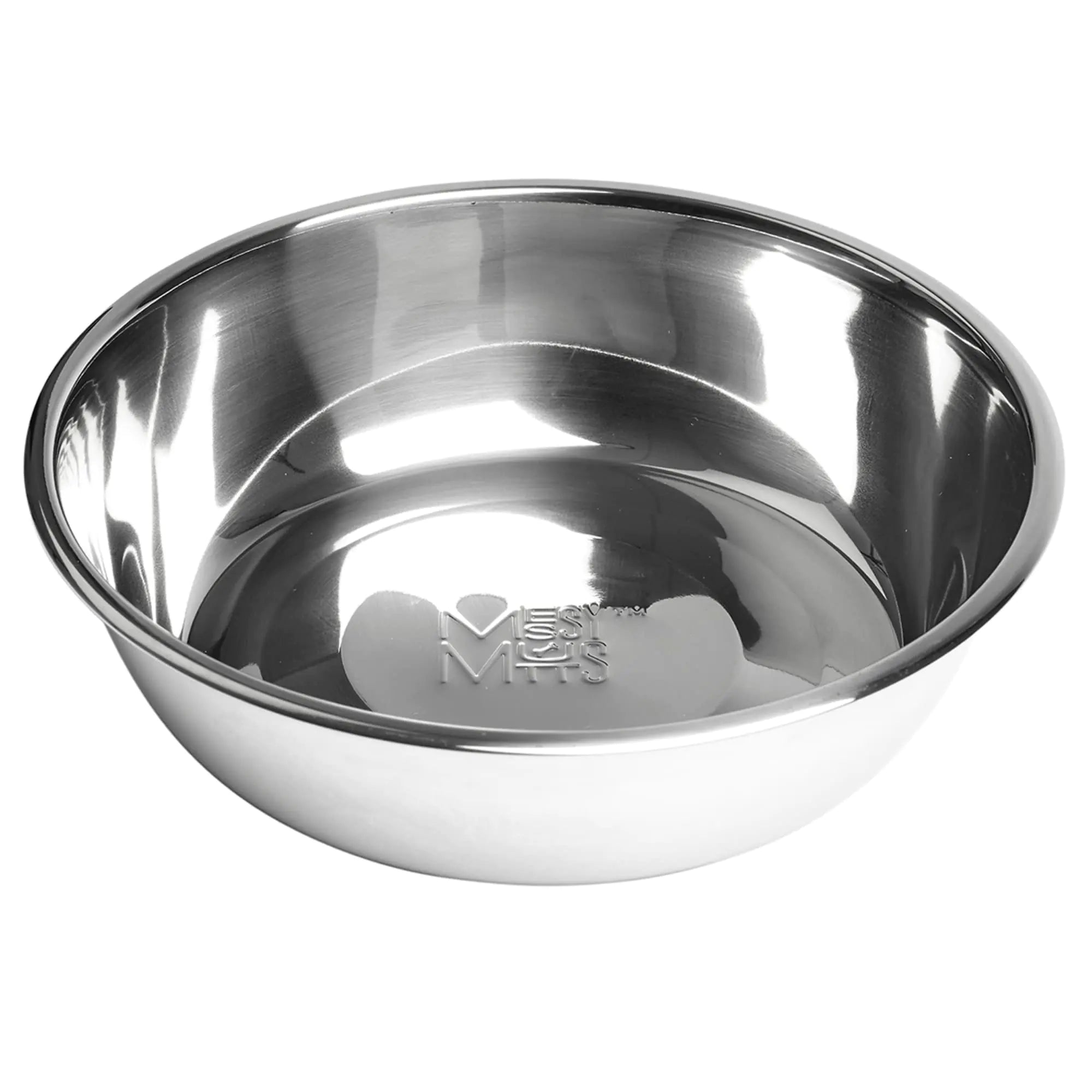 Messy Mutts Stainless Steel Bowl | Fits Messy Mutts Medium Silicone Bowl Holders and Medium Silicone Lids (Sold Separately) | Dog Food Water Bowl | 1.5 Cup (Medium)