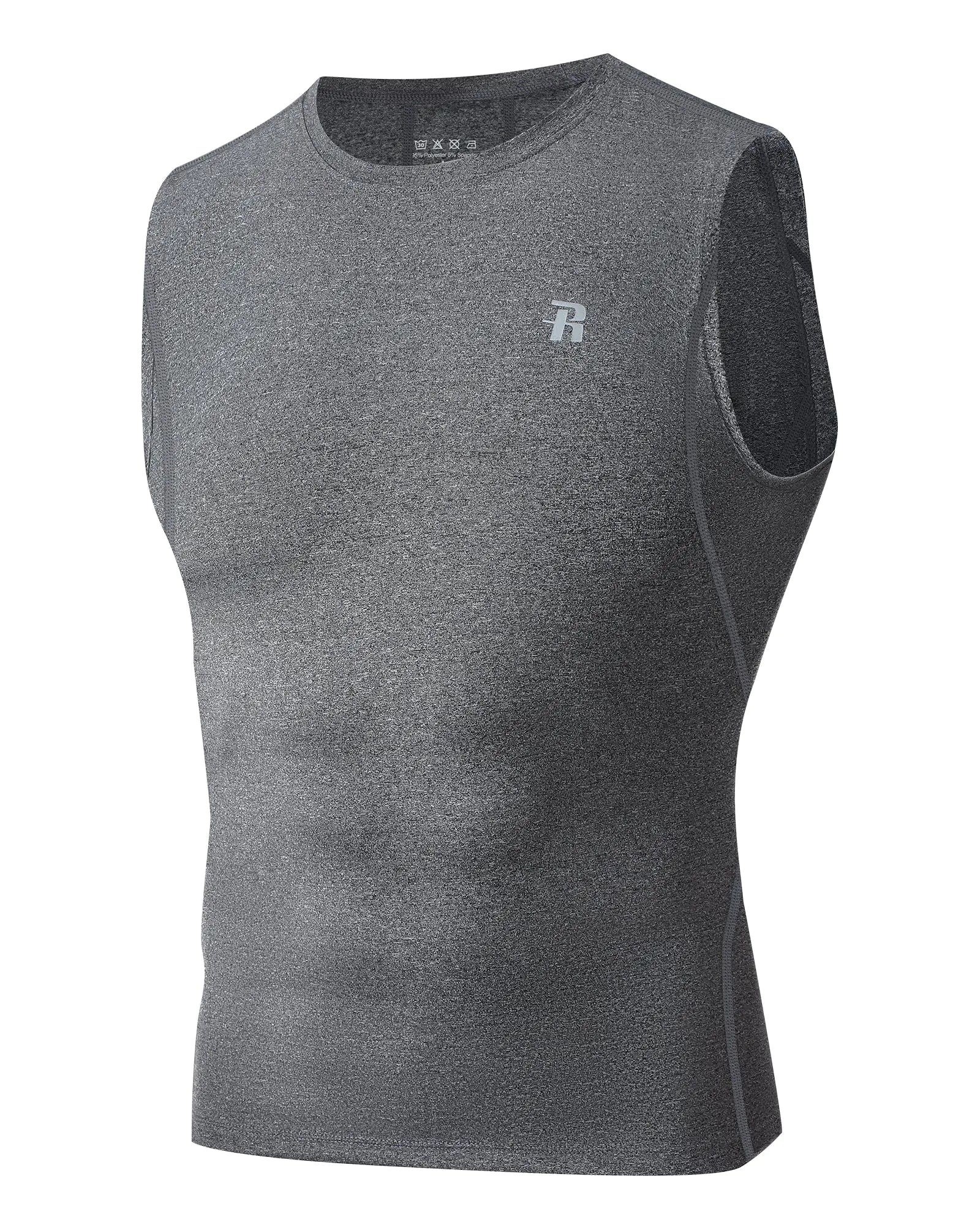 Runhit Sleeveless Compression Shirt Men Tank Top Workout