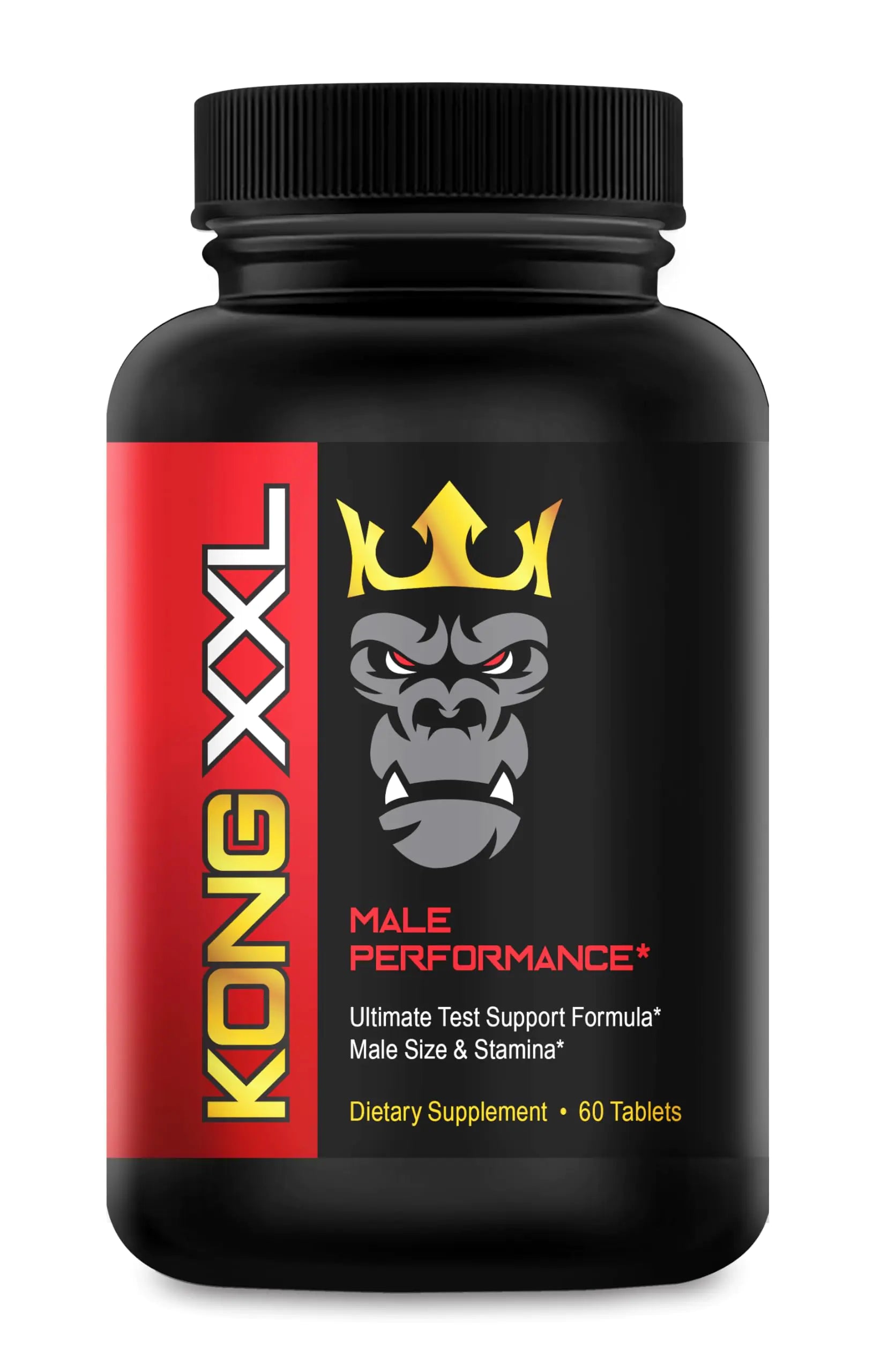 Kong XXL- Ultimate Male Performance and Enlargement Pills for Men- Add 3-6” in 60 Days- Enhanced Size Drive Strength and Endurance - Boost Performance- 60 Tablets