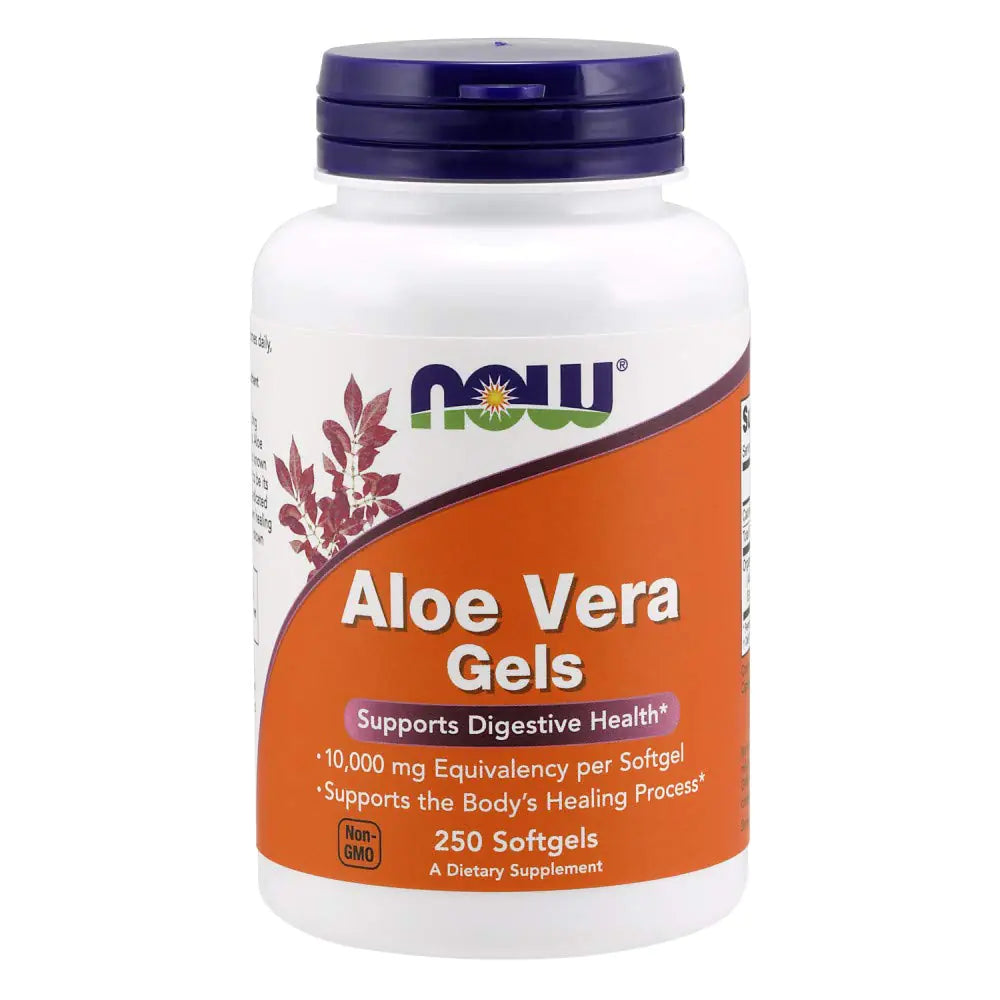 NOW Foods Supplements Aloe Vera (Aloe barbadensis) 10000 mg Supports Digestive Health* 250 Softgels
