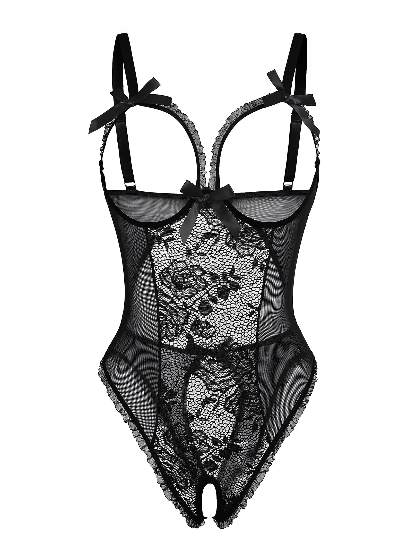 ADOME Lingerie for Women Sexy Teddy One Piece Lace Babydoll Bodysuit