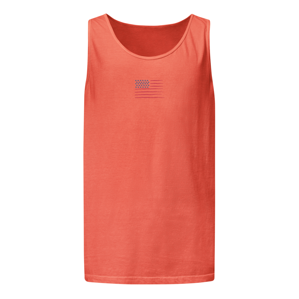 USA FLAG Unisex Garment-Dyed Tank Top
