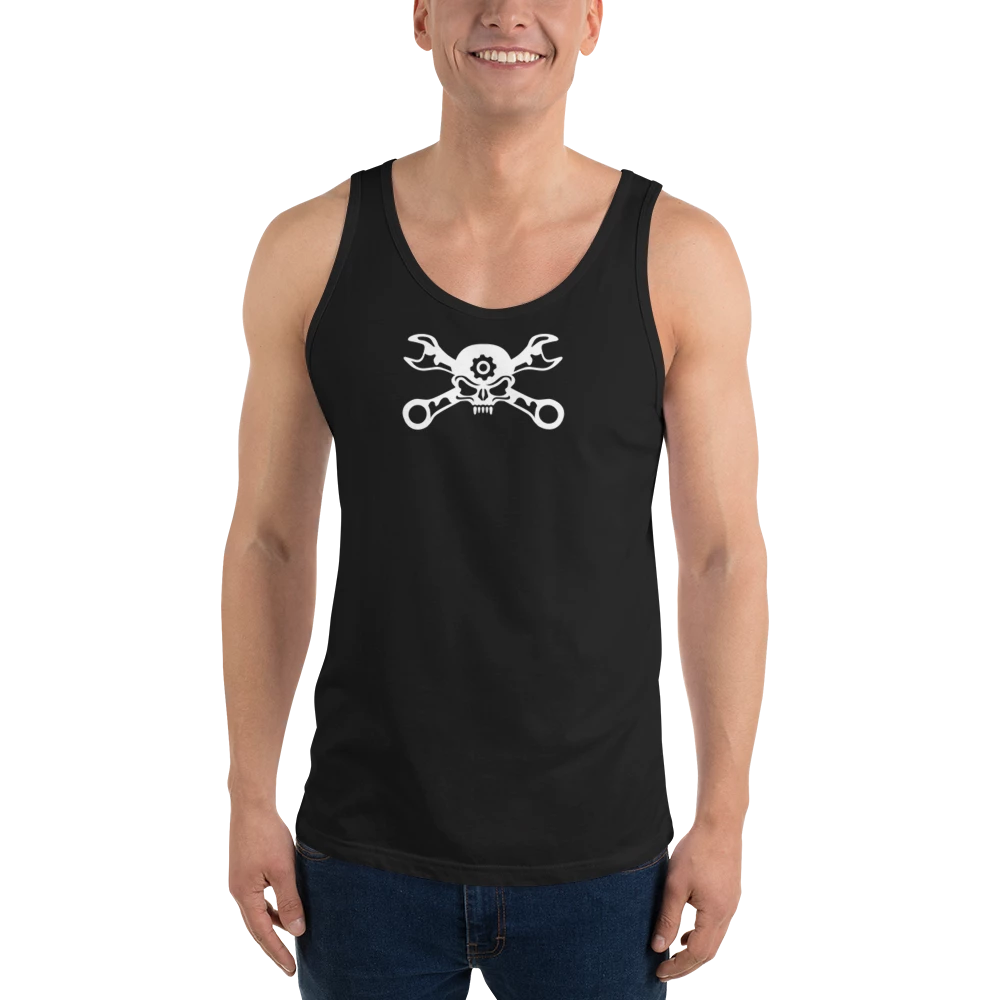 SKULL WRENCH Classic Cotton Tank Top Unisex Everyday Wear