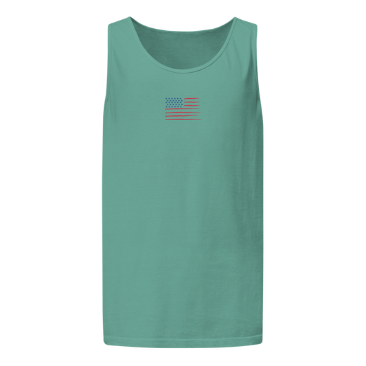 USA FLAG Unisex Garment-Dyed Tank Top