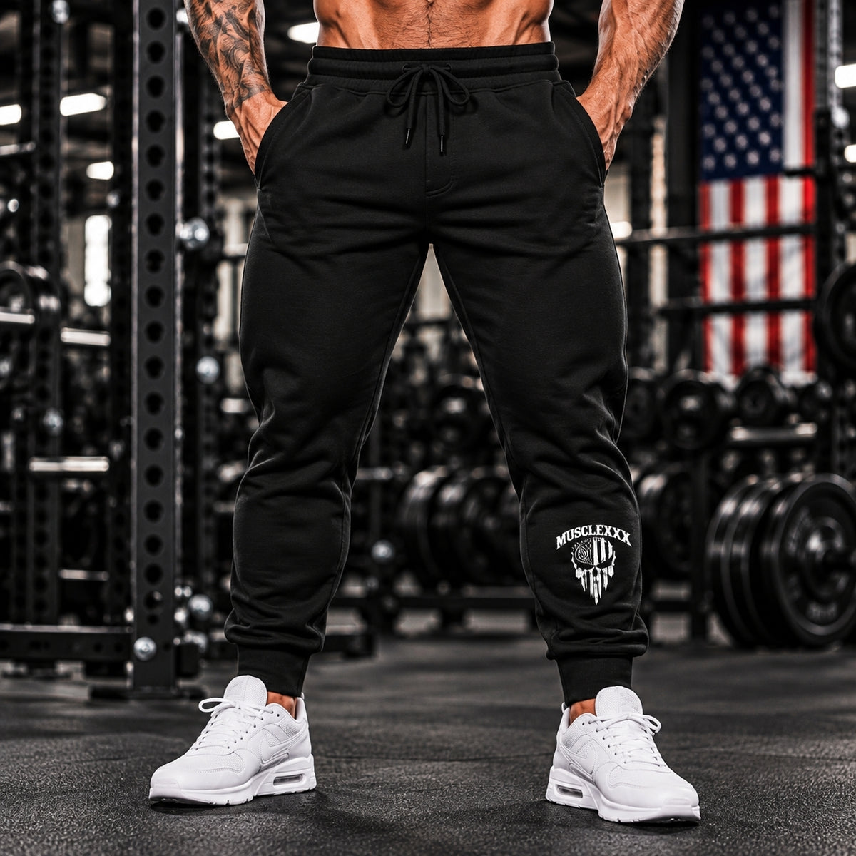 MUSCLEXXX unisex fleece jogger sweatpants with a tapered fit for gym and everyday wear
