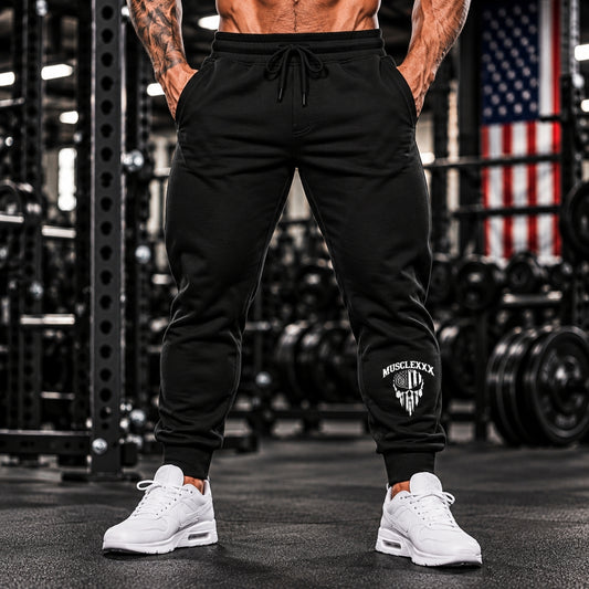 MUSCLEXXX unisex fleece jogger sweatpants with a tapered fit for gym and everyday wear
